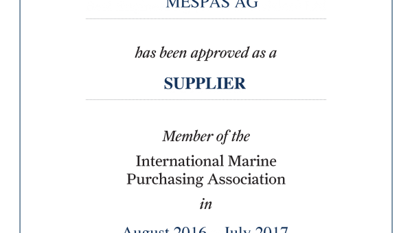 MESPAS is Certified Partner of International Marine Purchasing Organisation (IMPA)