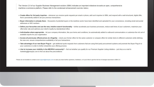 New Version 2.0 of Supplier Business Management is Launched