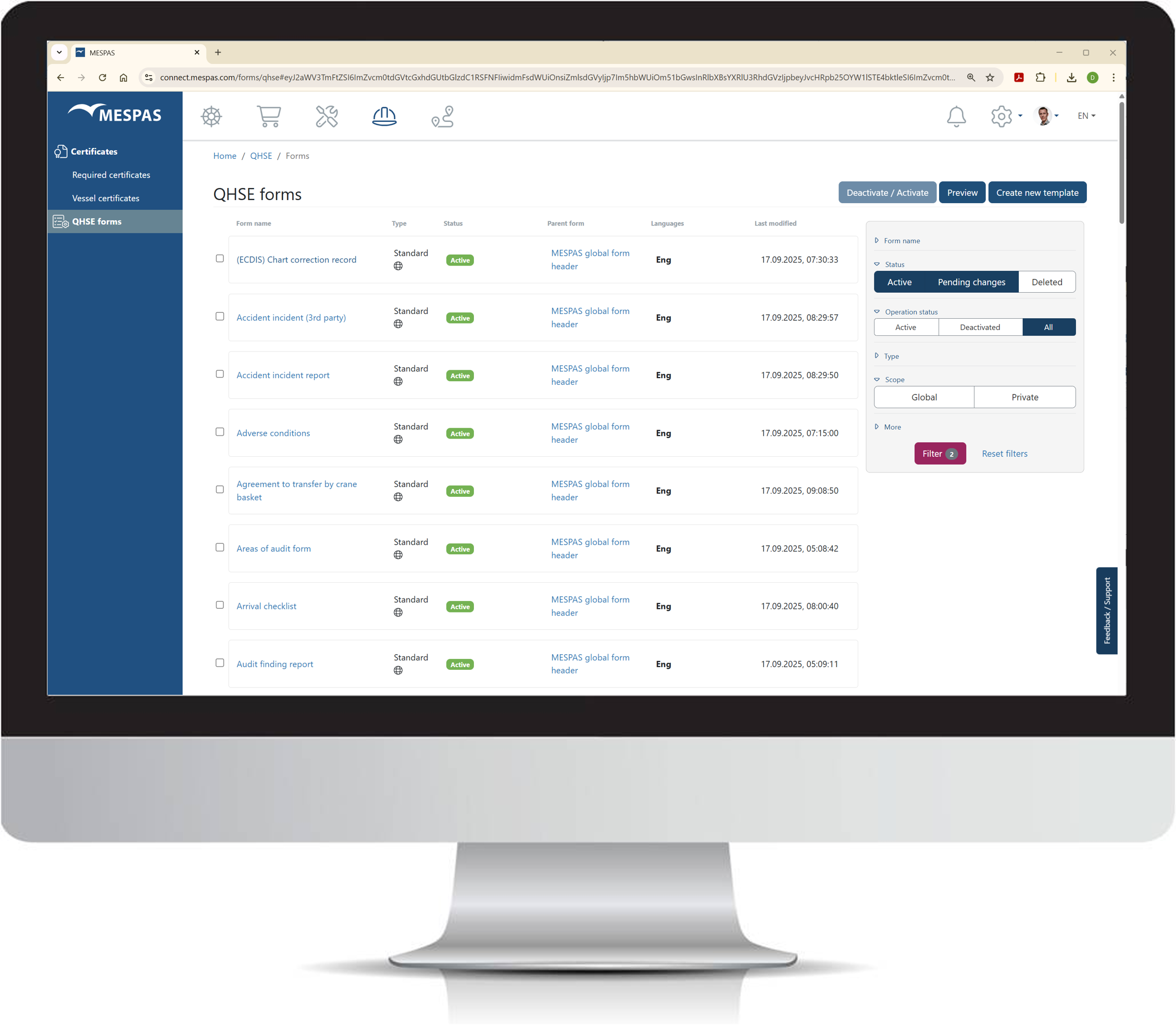 New QHSE form collection – more than maritime software.