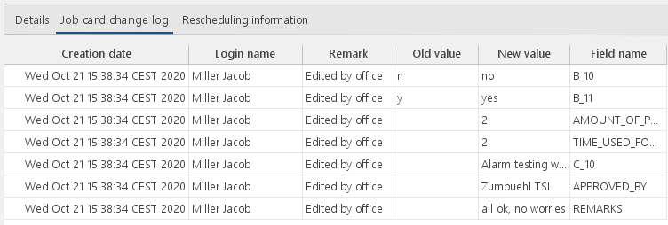 JobCardChangeLog